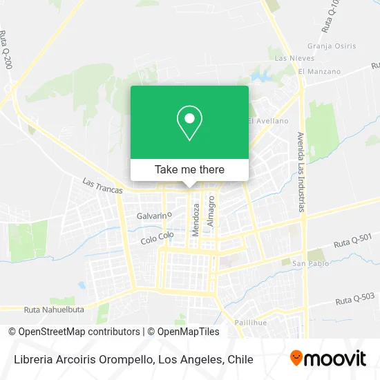 Libreria Arcoiris Orompello map