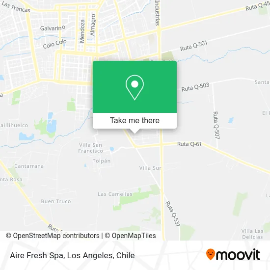 Aire Fresh Spa map