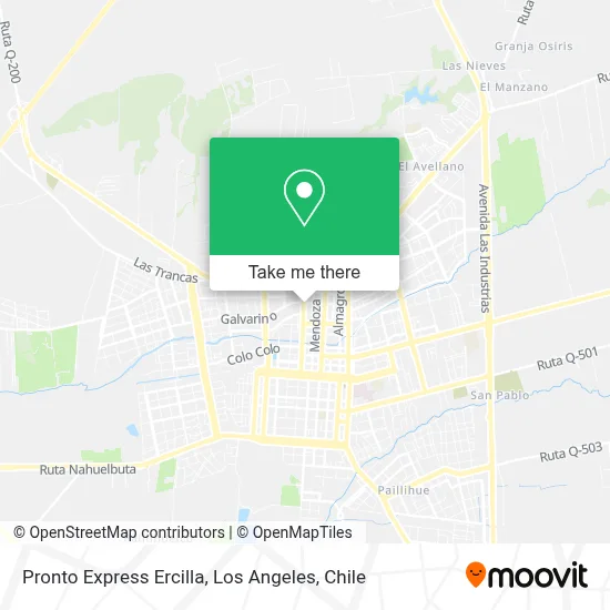 Pronto Express Ercilla map