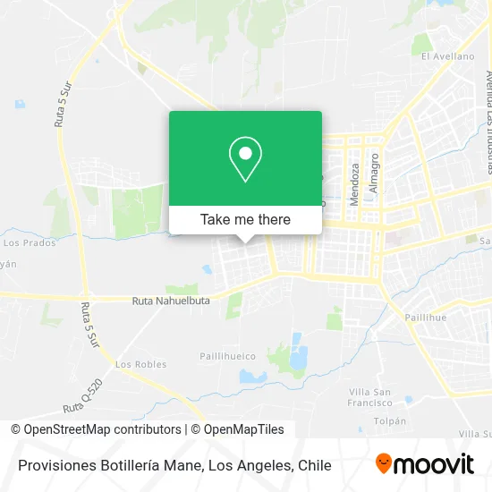 Provisiones Botillería Mane map