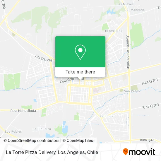 La Torre Pizza Delivery map