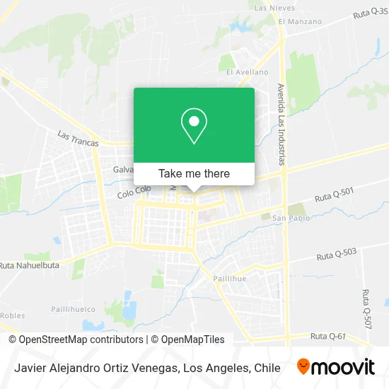 Javier Alejandro Ortiz Venegas map
