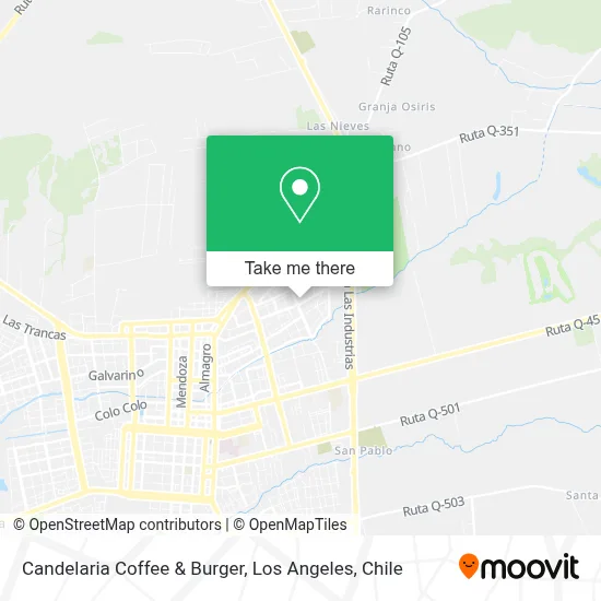 Candelaria Coffee & Burger map