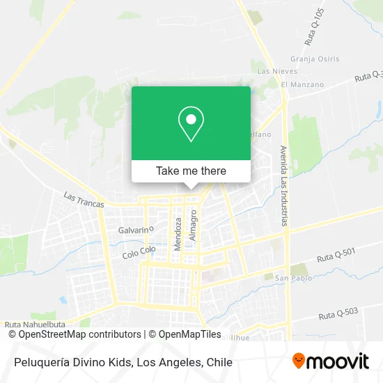 Peluquería Divino Kids map