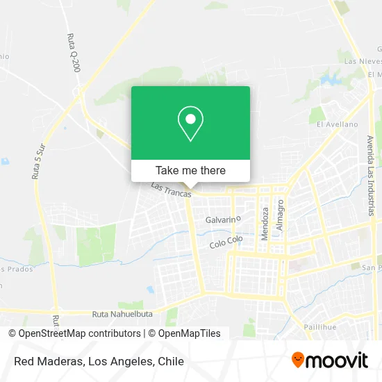 Red Maderas map