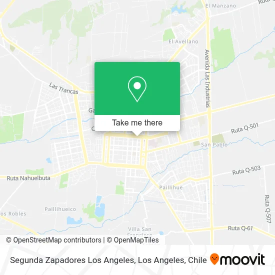 Segunda Zapadores Los Angeles map