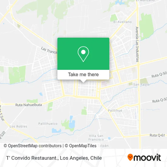 T' Convido Restaurant. map