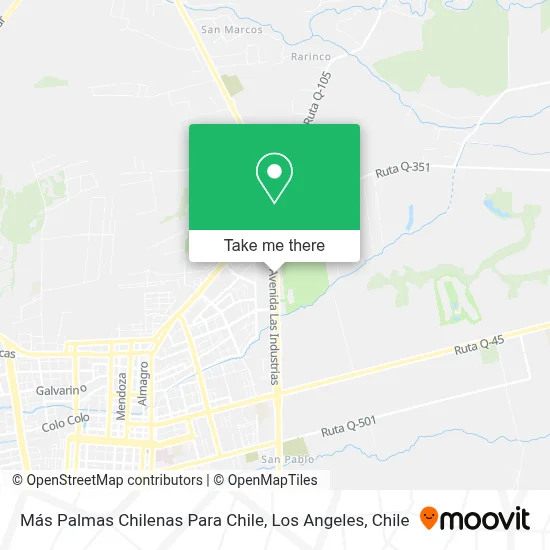Más Palmas Chilenas Para Chile map