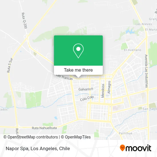 Napor Spa map