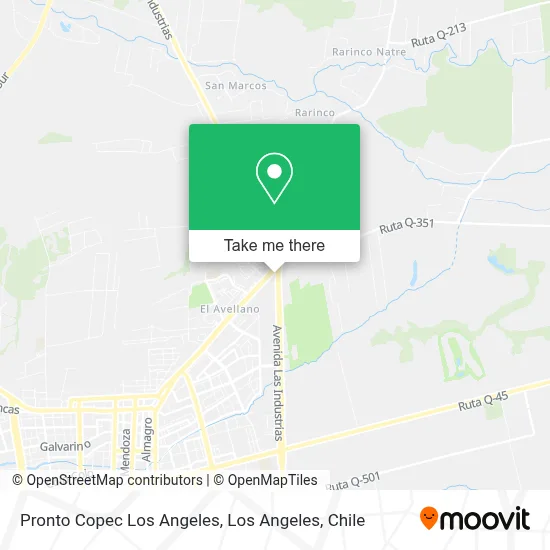 Pronto Copec Los Angeles map
