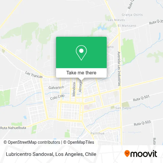 Lubricentro Sandoval map