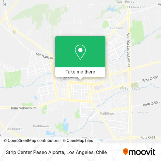 Strip Center Paseo Alcorta map