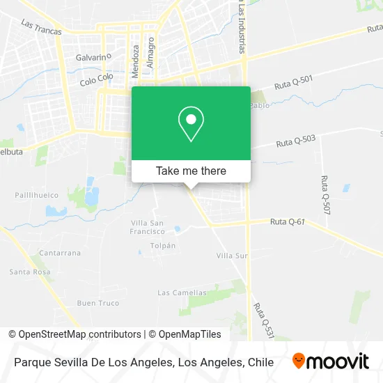 Parque Sevilla De Los Angeles map