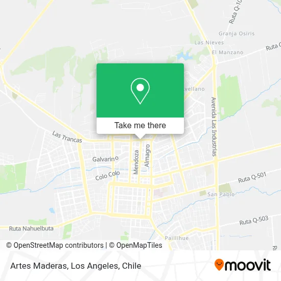 Artes Maderas map