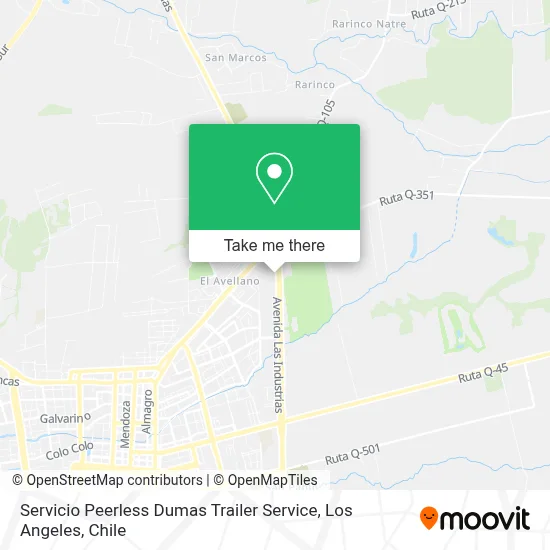 Servicio Peerless Dumas Trailer Service map