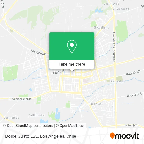 Dolce Gusto L.A. map