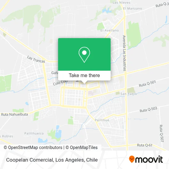 Coopelan Comercial map