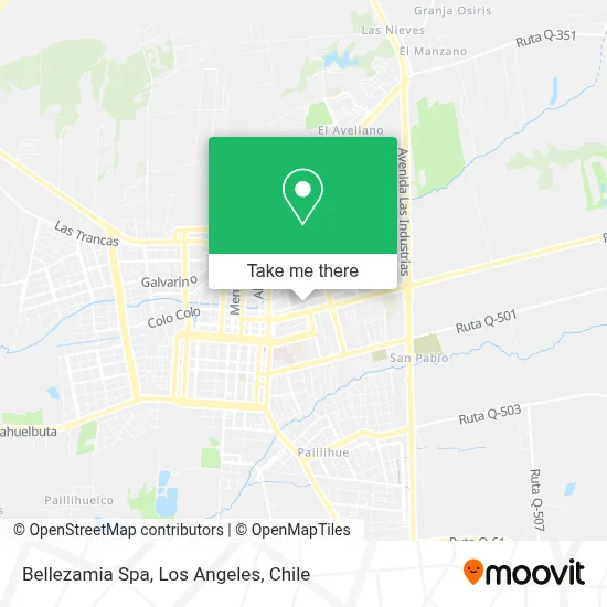 Bellezamia Spa map