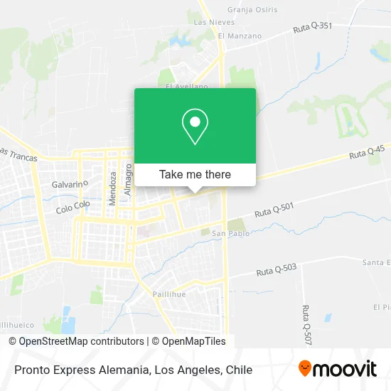 Pronto Express Alemania map