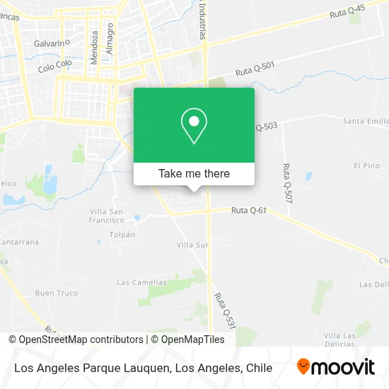 Los Angeles Parque Lauquen map