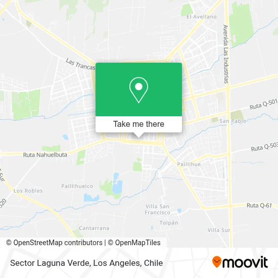 Sector Laguna Verde map