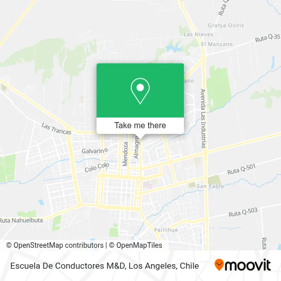 Escuela De Conductores M&D map