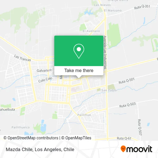 Mazda Chile map