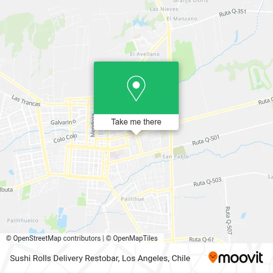 Sushi Rolls Delivery Restobar map