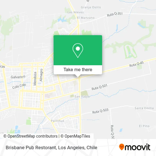 Brisbane Pub Restorant map