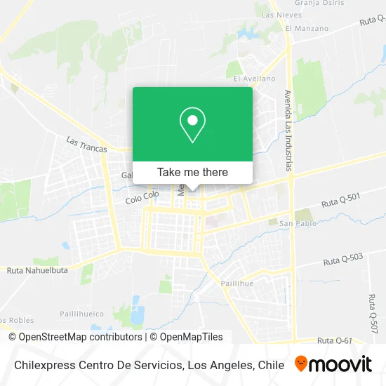 Chilexpress Centro De Servicios map