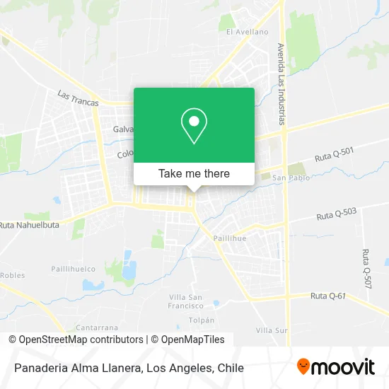Panaderia Alma Llanera map