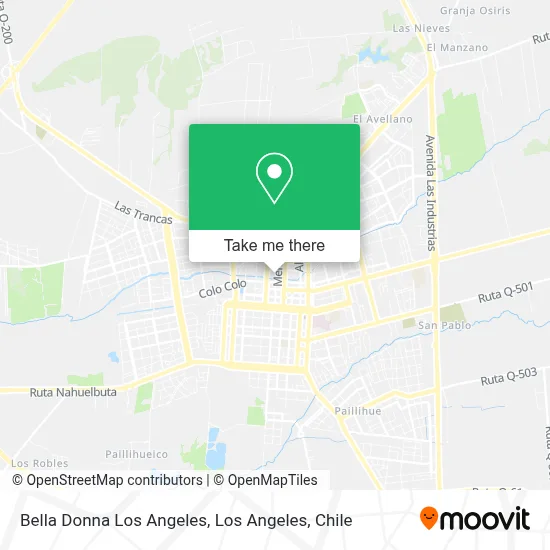 Bella Donna Los Angeles map