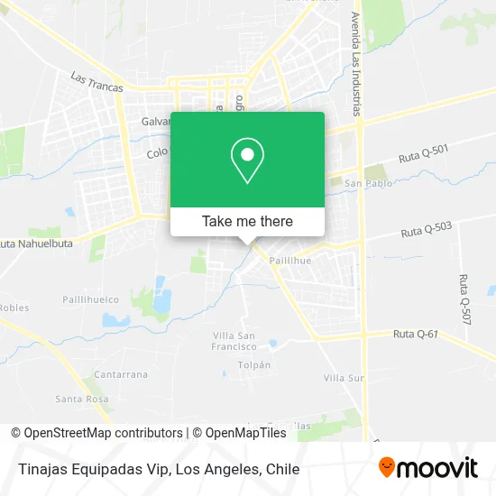 Tinajas Equipadas Vip map