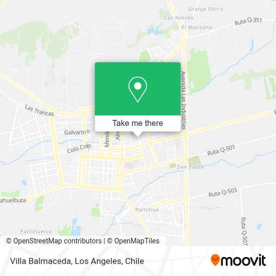 Villa Balmaceda map