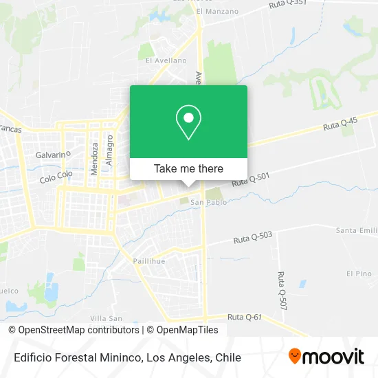 Edificio Forestal Mininco map