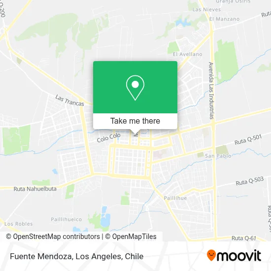 Fuente Mendoza map