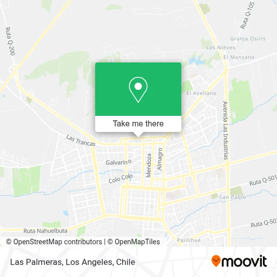 Las Palmeras map