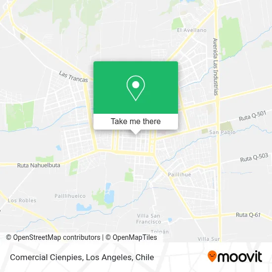 Comercial Cienpies map
