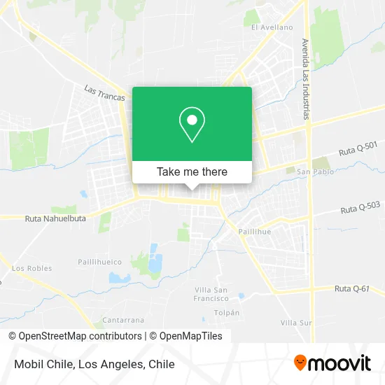 Mobil Chile map