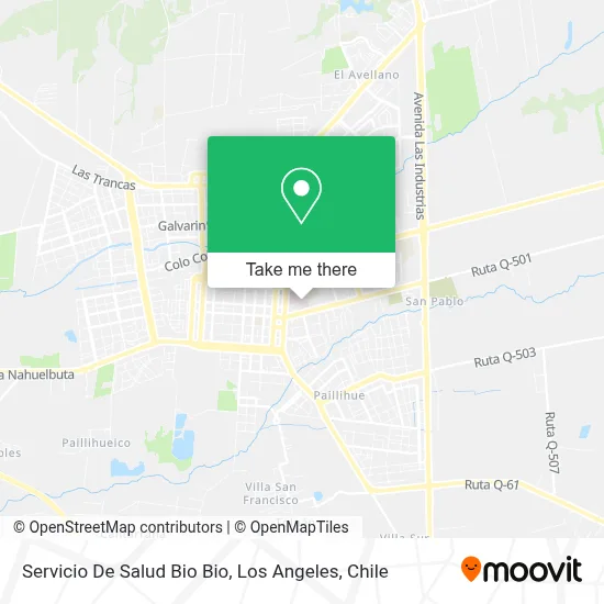Servicio De Salud Bio Bio map