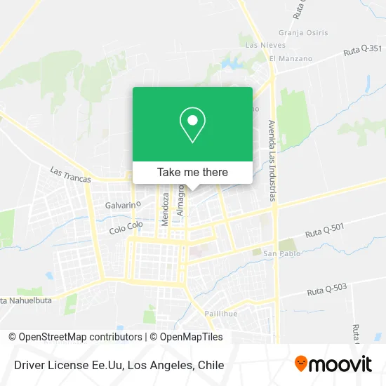 Driver License Ee.Uu map
