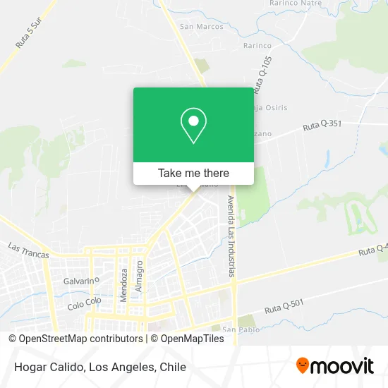 Hogar Calido map