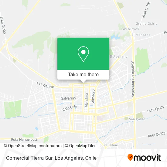 Comercial Tierra Sur map