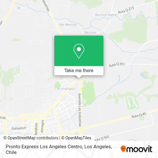 Pronto Express Los Angeles Centro map