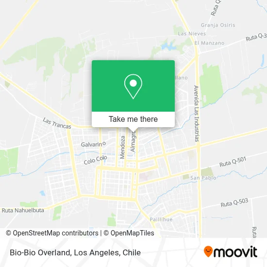 Bio-Bio Overland map