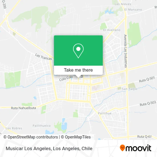 Musicar Los Angeles map