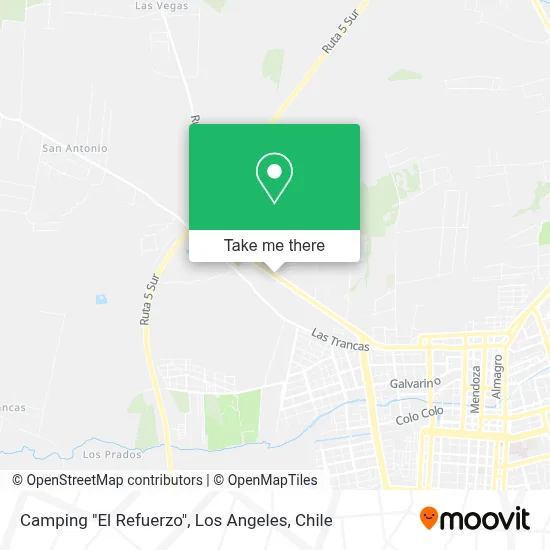 Camping "El Refuerzo" map
