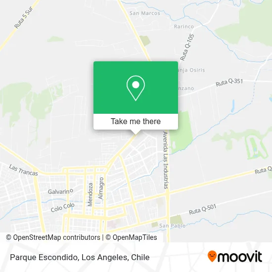 Parque Escondido map