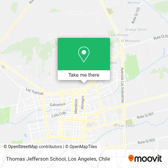 Thomas Jefferson School map