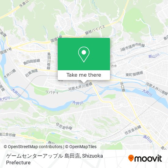 ゲームセンターアップル 島田店 map